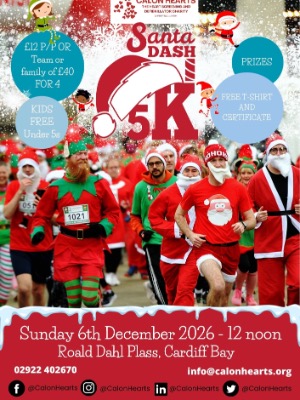 Santa Dash 2026 Cardiff Bay