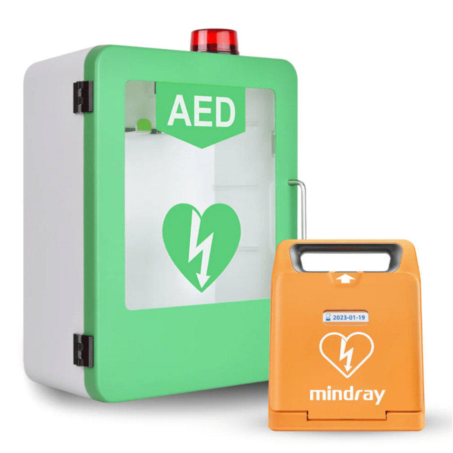 C1A Mindray BeneHeart Defibrillator & AED Unlocked Cabinet w