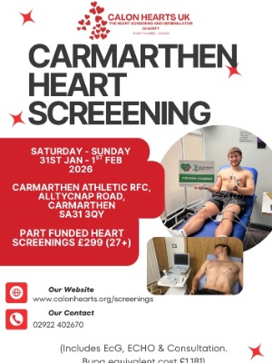 31st January - Carmarthen Athletic RFC - SUBSIDISED RATE for ages 27 years old + over 